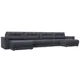 Диван раскладной Лига диванов 428x90x158 см эко-кожа цвет grifon 15 серый
