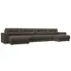 Диван раскладной Лига диванов 428x90x158 см велюр цвет ness 07 коричневый