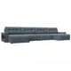 Диван раскладной Лига диванов 428x90x160 см велюр цвет ness 12 серый