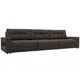 Диван раскладной Лига диванов 331x90x105 см рогожка цвет амур 05 коричневый