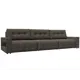 Диван раскладной Лига диванов 331x90x105 см велюр цвет ness 07 коричневый