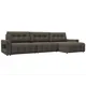 Диван раскладной Лига диванов 331x90x160 см велюр цвет ness 07 коричневый