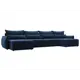 Диван раскладной Лига диванов 420x96x160 см шенилл цвет rimini 10 синий