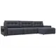Диван раскладной Лига диванов 331x90x160 см эко-кожа цвет grifon 15 серый