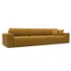 Диван раскладной Лига диванов 346x84x111 см велюр цвет brut 10 желтый