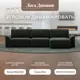 Диван раскладной Лига диванов 338x90x160 см шенилл цвет rimini 09 зеленый