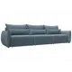 Диван раскладной Лига диванов 322x96x104 см велюр цвет ness 12 серый