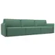 Диван раскладной Лига диванов 320x98x118 см рогожка цвет амур 11 зеленый