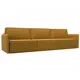 Диван раскладной Лига диванов 320x98x118 см велюр цвет brut 10 желтый