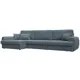 Диван раскладной Лига диванов 129310L_спб 336x92x162 см велюр цвет ness 12 серый