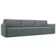 Диван раскладной Лига диванов 320x98x118 см рогожка цвет амур 07 серый