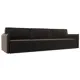 Диван раскладной Лига диванов 320x98x118 см велюр цвет коричневый