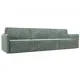 Диван раскладной Лига диванов 320x98x118 см велюр цвет brut 08 зеленый