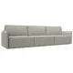 Диван раскладной Лига диванов 320x98x118 см рогожка цвет амур 02 бежевый