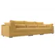 Диван раскладной Лига диванов 372x90x116 см вельвет цвет желтый