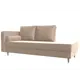 Кушетка Лига диванов Прайм 100873L_спб 212x77x81 см велюр цвет seven 729 бежевый