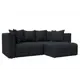 Диван раскладной Лига диванов 226x90x160 см замша цвет joly 16 темно-серый