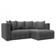Диван раскладной Лига диванов 226x90x160 см замша цвет joly 13 серый