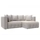 Диван раскладной Лига диванов 226x90x160 см замша цвет joly 05 бежевый