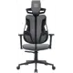 Офисное кресло Cactus CS-CHR-DUO-GYBK 50x133x102 см эко кожа цвет серый/черный