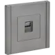 Розетка встраиваемая IEK Forte&Piano RJ45 cat 5е цвет сталь