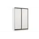 Шкаф-купе Хочу домой Классика Лайт 10 (02.02) с 2 дверями 220x150х60 см 7 полок ЛДСП цвет белый/профиль черный муар