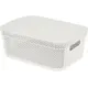 Корзина для хранения Плес 27x38x14.3 см прямоугольная цвет белый