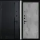 Входная дверь Лабиринт Пиано П24 левый 205x88см цвет черный кварц/бетон светлый