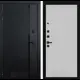 Входная дверь Лабиринт Пиано П29 левый 205x88см цвет черный кварц/белый рельеф софт