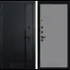 Входная дверь Лабиринт Пиано П29 левый 205x96см цвет черный кварц/серый рельеф софт