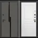 Входная дверь Лабиринт Карбон П03 правый 205x96см цвет лофт графит/белый софт