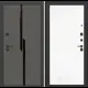 Входная дверь Лабиринт Карбон П05 правый 205x88см цвет лофт графит/белое дерево