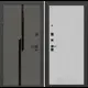 Входная дверь Лабиринт Карбон П29 левый 205x88см цвет лофт графит/белый софт рельеф