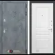Входная дверь Лабиринт Бетон П03 правый 205x96см бетон темный/белый софт