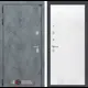 Входная дверь Лабиринт Бетон П24 левый 205x88см цвет бетон темный/белый софт