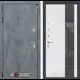 Входная дверь Лабиринт Бетон П32 левый 205x88см цвет бетон темный/белый софт рельеф