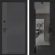 Входная дверь Лабиринт Бункер 05 правый 205x88см цвет лофт графит/черный кварц с зеркалом ФЛЗ-1