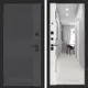 Входная дверь Лабиринт Бункер 05 левый 205x88см цвет лофт графит/белый софт с зеркалом Панорама