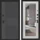 Входная дверь Лабиринт Бункер 05 правый 205x96см цвет лофт графит/сандал белый с зеркалом П18