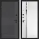 Входная дверь Лабиринт Бункер 05 левый 205x88см цвет лофт графит/белый софт с зеркалом П31