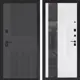 Входная дверь Лабиринт Бункер 05 правый 205x88см цвет лофт графит/белый софт рельеф с зеркалом П32