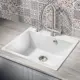 Врезная мойка Milacio Murcia 60 60x52x19 см искусственный камень цвет белый