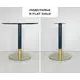 Подстолье для обеденного и письменного стола Shobick Company R Flat Gold 42 Лофт 74 см сталь золотое