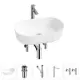 Раковина Lavinia boho bathroom sink 20215817R 55см цвет раковина 5 в 1: донный клапан, сифон, смеситель, вентили