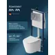 Инсталляция с подвесным унитазом Am.pm AquaSpin 2.0 IS70151.9H1900 с клавишей ProC L цвет хром