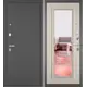 Входная дверь Mastino Trust Mass 140 правый 205x96см цвет графит букле/ларче бьянко с зеркалом