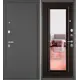 Входная дверь Mastino Trust Mass 140 левый 205x86см цвет графит букле/ларче шоколад с зеркалом