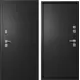 Входная дверь Эталон Термо-3М правый 190x96см цвет чёрный букле/черный букле