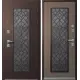 Входная дверь Эталон Эталон Термо-СП10 правый 205x86см цвет шоколад муар блеск/орех грецкий