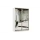 Шкаф-купе Хочу домой Классика Лайт Мини 01 (01.01) с 2 дверями 220x100х45 см 7 полок ЛДСП цвет белый/профиль шампань